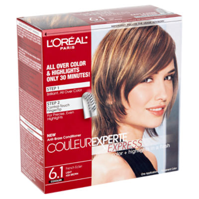 L'Oréal Paris Couleur Experte Express Light Ash Brown Cooler 6.1 Color, one application