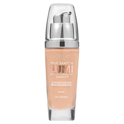 L'Oréal Paris True Match Lumi N5 Broad Spectrum Healthy Luminous Makeup Sunscreen, SPF 20, 1.0 fl oz