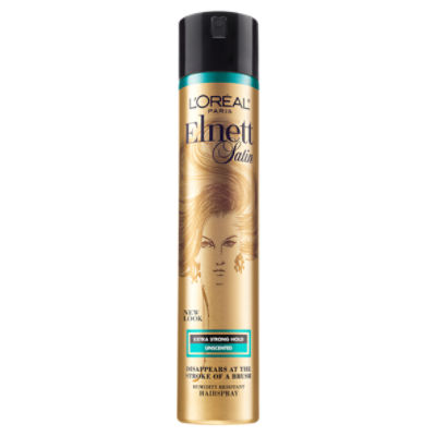 L'Oreal Paris Elnett Satin Extra Strong Hold, Light Hairspray Unscented, 11 oz.