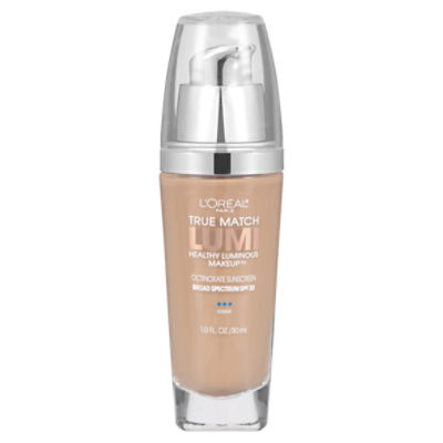 L'Oréal Paris True Match Lumi Cool Healthy Luminous Makeup Octinoxate Sunscreen, SPF 20, 1.0 fl oz