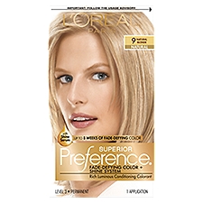 L'Oréal Paris Superior Preference 9 Natural Blonde Level 3 Permanent Haircolor, 1 application, 1 Each