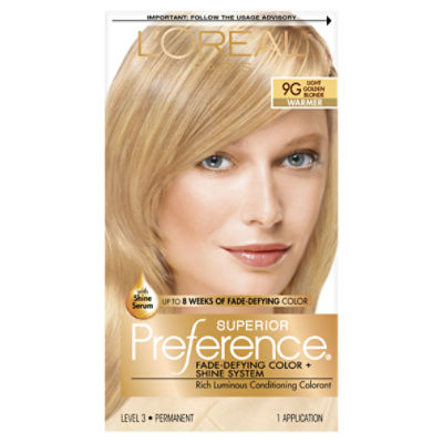 L'Oréal Paris Superior Preference 9G Light Golden Blonde Level 3 ...
