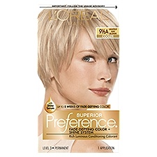 L'Oréal Paris Superior Preference Lightest Ash Blonde 9 1/2A Permanent Haircolor, 1 application
