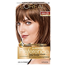 L'Oréal Paris Superior Preference 6AM Light Amber Brown Level 3 Permanent Haircolor, 1 application, 1 Each