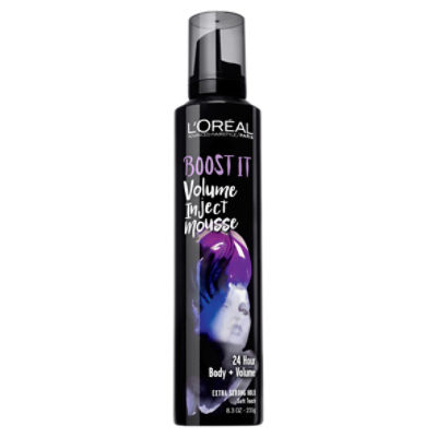 L'Oreal Paris Advanced Hairstyle BOOST IT Volume Inject Mousse, 8.3 oz., 8.3 Ounce