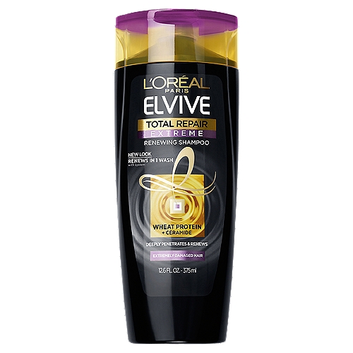 L'Oreal Paris Elvive Total Repair Extreme Renewing Shampoo, 12.6 fl. oz.