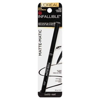 L'Oréal Paris Infallible Matte-Matic 512 Ultra Black Mechanical Eyeliner, 0.01 oz