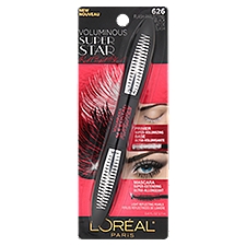 L'Oréal Paris Voluminous Superstar 626 Flash-Reflecting Black, Primer and Mascara, 0.41 Fluid ounce