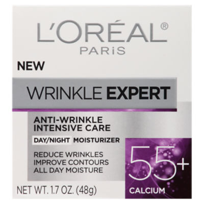 L'Oréal Paris Wrinkle Expert 55+ Calcium Day/Night Moisturizer, 1.7 oz