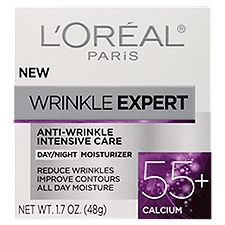 L'Oreal Paris Wrinkle Expert 55+ Moisturizer Anti-Aging Face Moisturizer, 1.7 oz.
