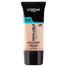 L'Oréal Paris Infallible 202 Creamy Natural Pro-Glow Foundation Sunscreen, SPF 15, 1.0 fl oz