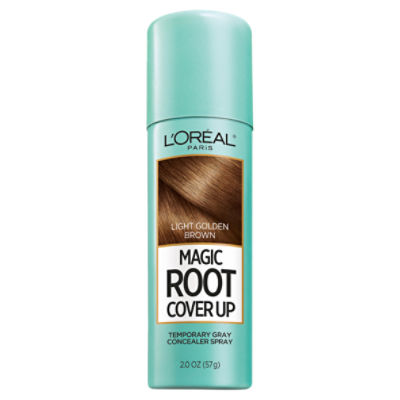 L'Oréal Paris Magic Root Cover Up Light Golden Brown Temporary Gray Concealer Spray, 2.0 oz