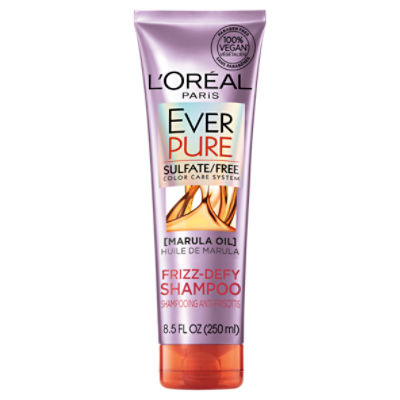 L'Oréal Paris EverPure Frizz Defy Sulfate Free Shampoo with Marula Oil, 8.5 fl. oz.