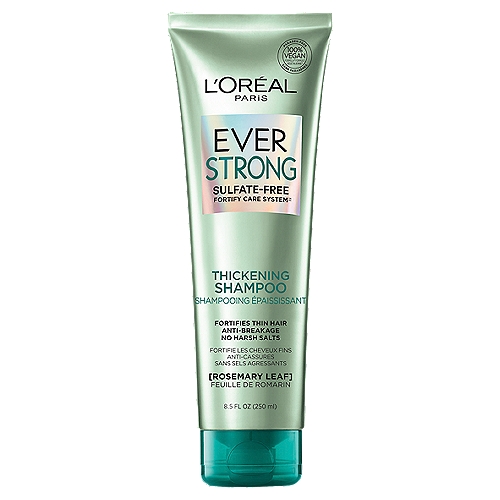 L'Oréal Paris EverStrong Thickening Sulfate Free Shampoo for Thin Hair, 8.5 fl. oz.