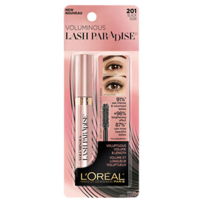 L'Oréal Paris Voluminous Lash Paradise 201 Black Mascara, 0.26 fl oz