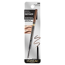 L'Oréal Paris Brow Stylist Definer 392 Light Brunette Ultra-Fine Tip, Shaping Pencil, 1 Ounce