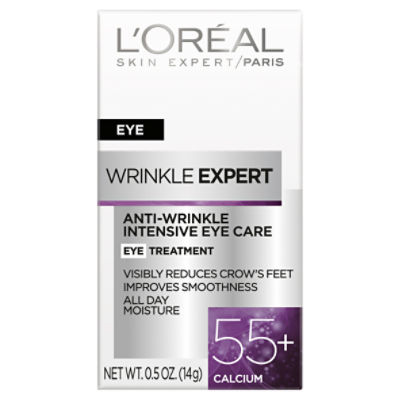 L'Oréal Paris Wrinkle Expert 55+ Calcium Eye Treatment, 0.5 oz, 0.5 Ounce