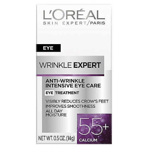 L'Oréal Paris Wrinkle Expert 55+ Calcium Eye Treatment, 0.5 oz