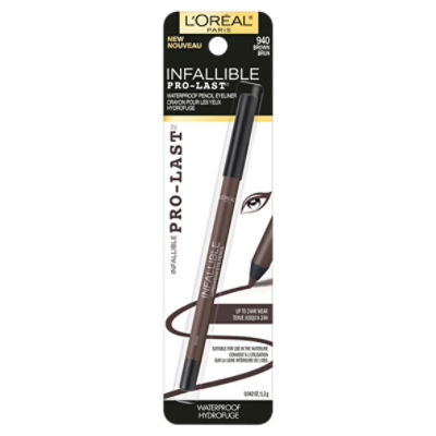 L'Oréal Paris Infallible Pro-Last 940 Brown Waterproof Pencil Eyeliner, 0.042 oz