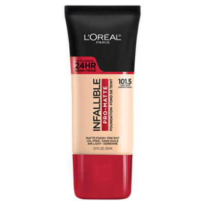 L'Oréal Paris Infallible 101.5 Ivory Buff Pro-Matte Foundation, 1.0 fl oz