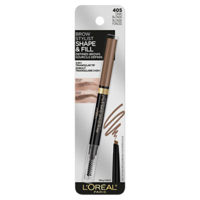 L'Oréal Paris Brow Stylist Shape & Fill 405 Dark Blonde Mechanical Pencil, 0.008 oz