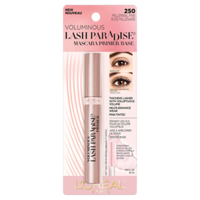 L'Oréal Paris Voluminous Lash Paradise 250 Millennial Pink Mascara Primer/Base, 0.27 fl oz