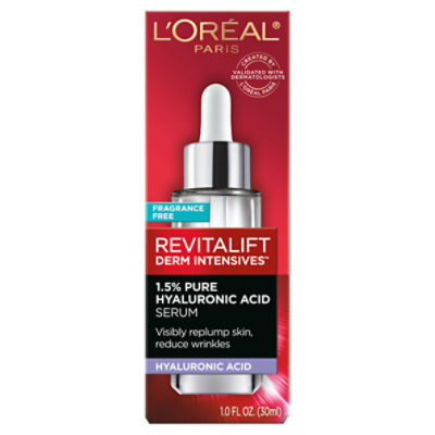 L'Oréal Paris Revitalift Derm Intensives Hyaluronic Acid Serum, 1 fl. oz.