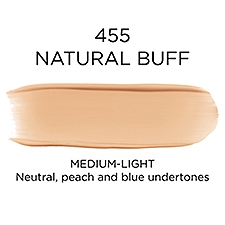 L'Oréal Paris Infallible 455 Natural Buff Broad Spectrum Foundation Sunscreen, SPF 25, 1.0 fl oz