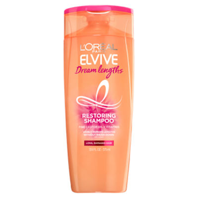 L'Oreal Paris Elvive Dream Lengths Restoring Shampoo for Long, Damaged Hair, 12.6 fl. oz.