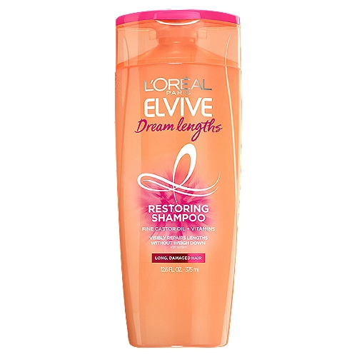 L'Oreal Paris Elvive Dream Lengths Restoring Shampoo for Long, Damaged Hair, 12.6 fl. oz.