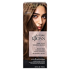 L'Oréal Paris Le Color Gloss Haircolor, Rich Brunette One Step Toning Gloss, 4 Fluid ounce