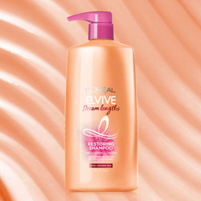 LOreal Paris Elvive Dream Lengths Restoring Shampoo, 13.5 fl oz - For Long,  Damaged Hair
