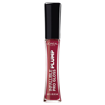 L'Oréal Paris Infallible 611 Ruby Sheen Plump Pro Gloss, 0.21 fl oz