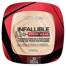 L'Oréal Paris Infallible 10 Porcelain Fresh Wear Foundation in a Powder, 0.31 oz