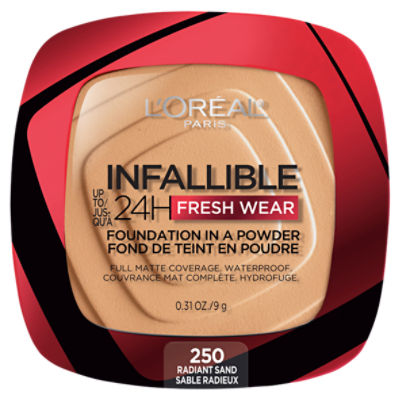 L'Oréal Paris Infallible 250 Radiant Sand Foundation in a Powder, 0.31 oz