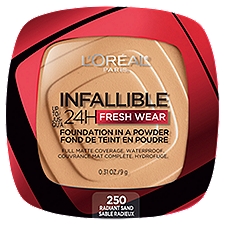 L'Oréal Paris Infallible 250 Radiant Sand Foundation in a Powder, 0.31 oz