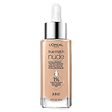 L'Oréal Paris True Match Nude 2-3 Light Nude Hyaluronic Tinted, Serum, 1 Fluid ounce