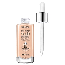 L'Oréal Paris True Match Nude 1-2.5 Rosy Light Hyaluronic Tinted Serum, 1.0 fl oz