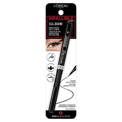L'Oréal Paris Infallible Grip 600 Black Liquid Eyeliner, 0.034 fl oz