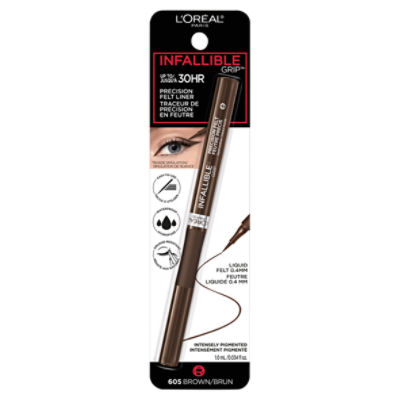 L'Oréal Paris Infallible Grip 605 Brown Precision Felt Eyeliner, 0.034 fl oz