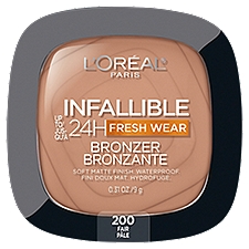 L'Oréal Paris Infallible 200 Fair Fresh Wear Soft Matte, Bronzer, 0.31 Ounce