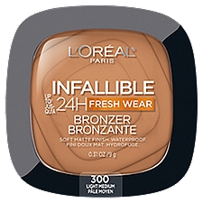 L'Oréal Paris Infallible 300 Light Medium Soft Matte Bronzer, 0.31 oz