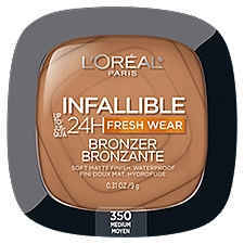 L'Oréal Paris Infallible 350 Medium Soft Matte, Bronzer, 0.31 Ounce