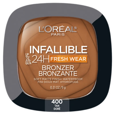 L'Oréal Paris Infallible 400 Tan Soft Matte Bronzer, 0.31 oz