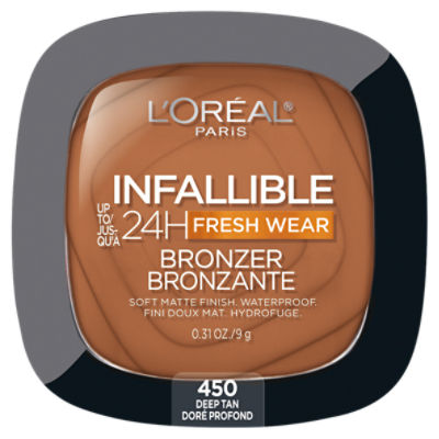 L'Oréal Paris Infallible 450 Deep Tan Soft Matte Bronzer, 0.31 oz