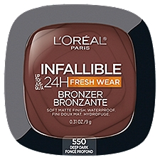 L'Oréal Paris Infallible 550 Deep Dark Soft Matte Bronzer, 0.31 oz