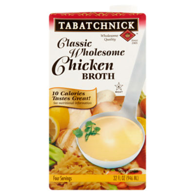 Tabatchnick Classic Wholesome Chicken Broth, 32 fl oz, 32 Ounce