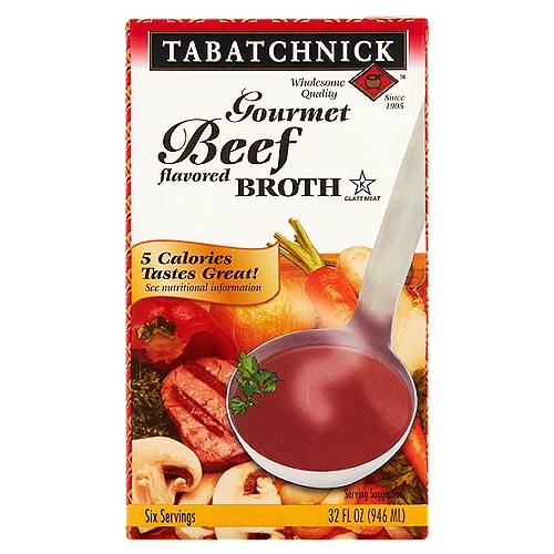 Tabatchnick Gourmet Beef Flavored Broth, 32 fl oz