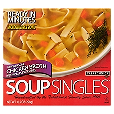 Tabatchnick Soup Singles New York Style with Noodles & Vegetables, Chicken Broth, 10.5 Ounce