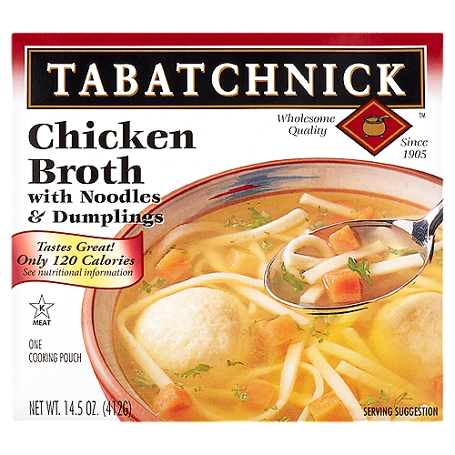 Tabatchnick Chicken Broth with Noodles & Dumplings, 14.5 oz